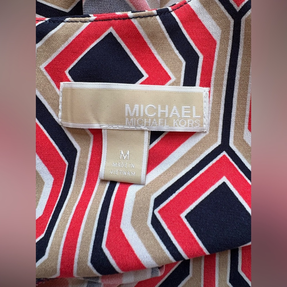 Michael Kors Geometric Patterned Dress - Size Medium - Picture 12 of 12